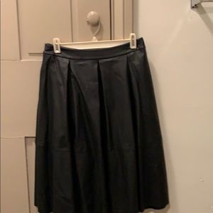 Faux leather skirt
